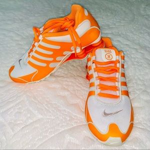 Neon Orange Nike Shox